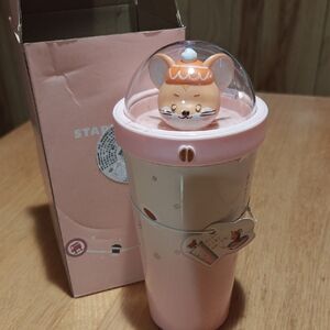 Starbucks 2020 China Cute Mouse Gradient Pink Stainless Steel Cup 17oz New Year